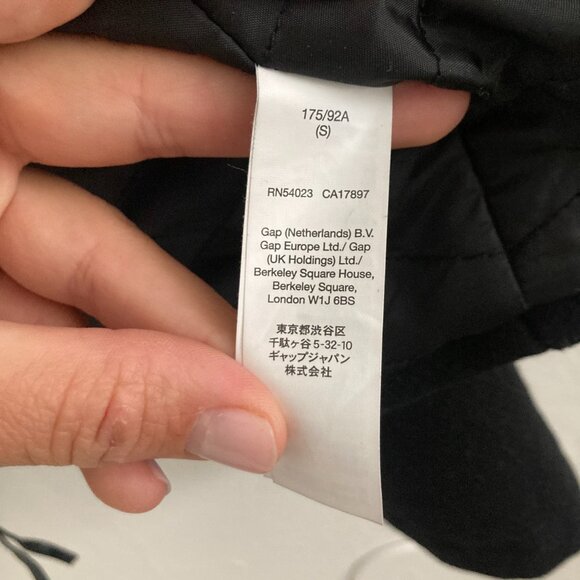 GAP Factory Men's Wool Blend Worker Jacket Zip Up Black Quilted Insulated Small - Picture 16 of 16